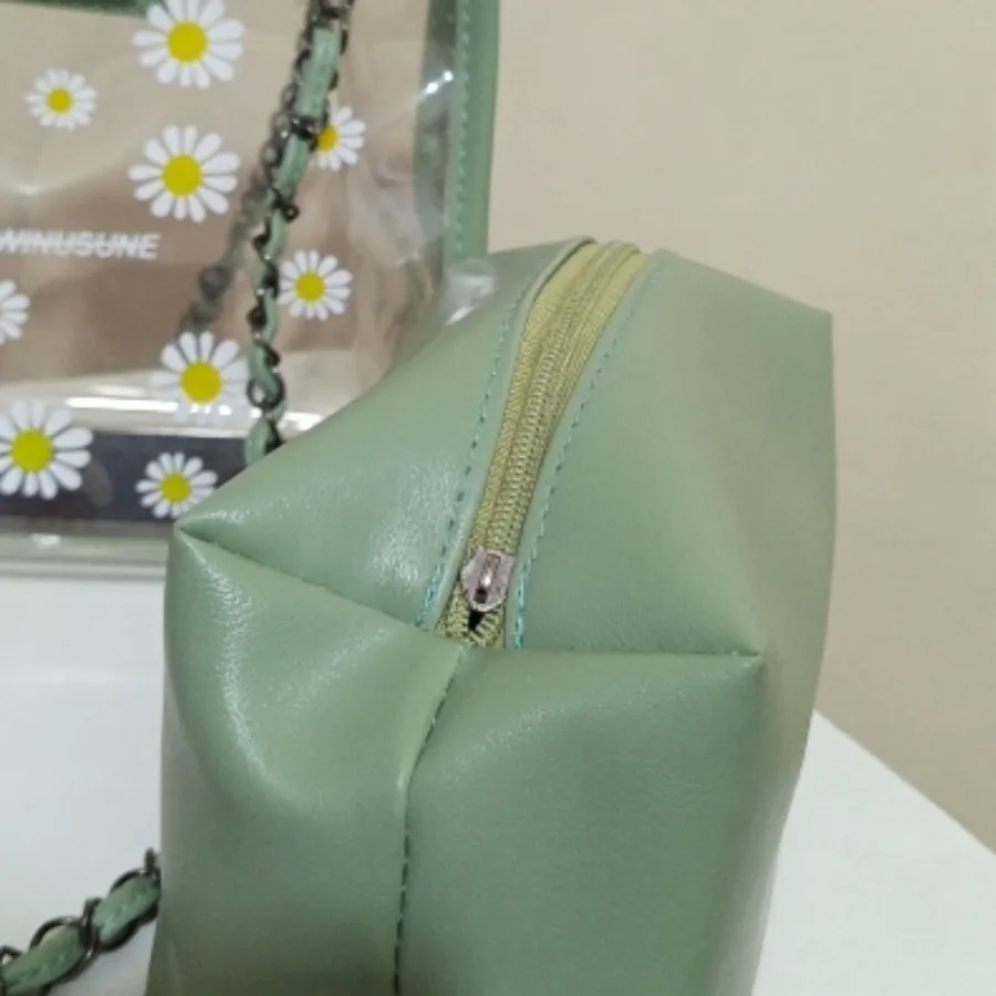 کیف بابونه ای شفاف