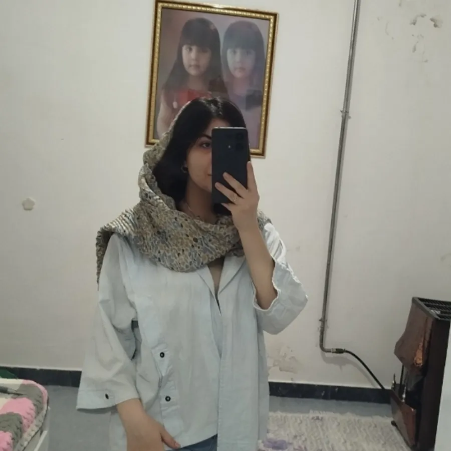 مانتو آبی کمرنگ