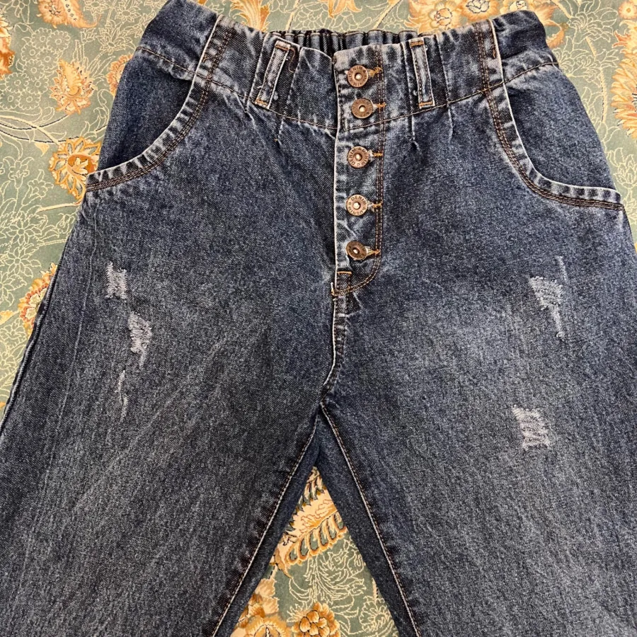 شلوار لی مام