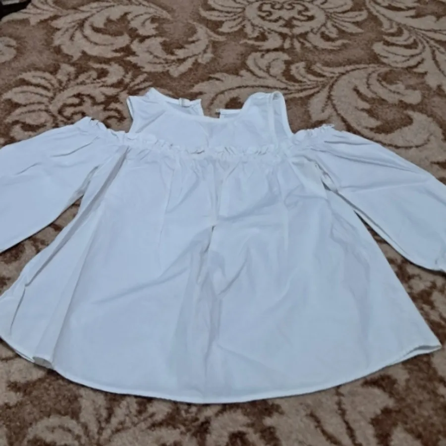 بلوز سفید دخترانه