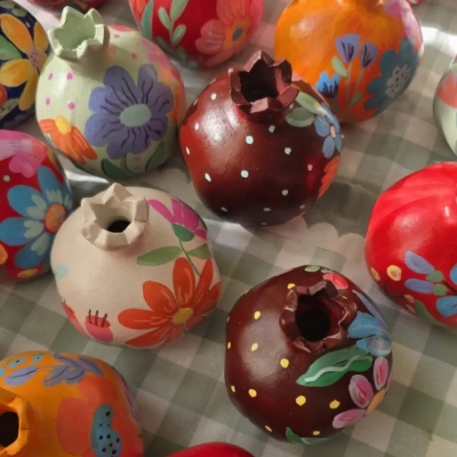 انار های دکوراتیو نقاشی