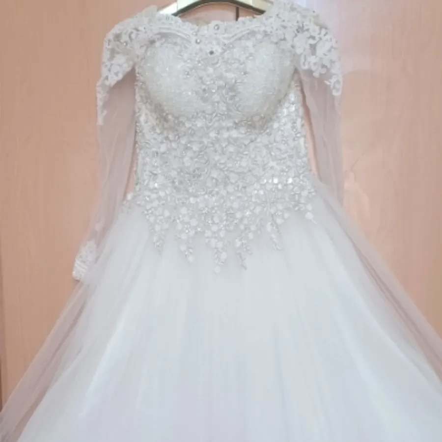 لباس عروس آستین بلند