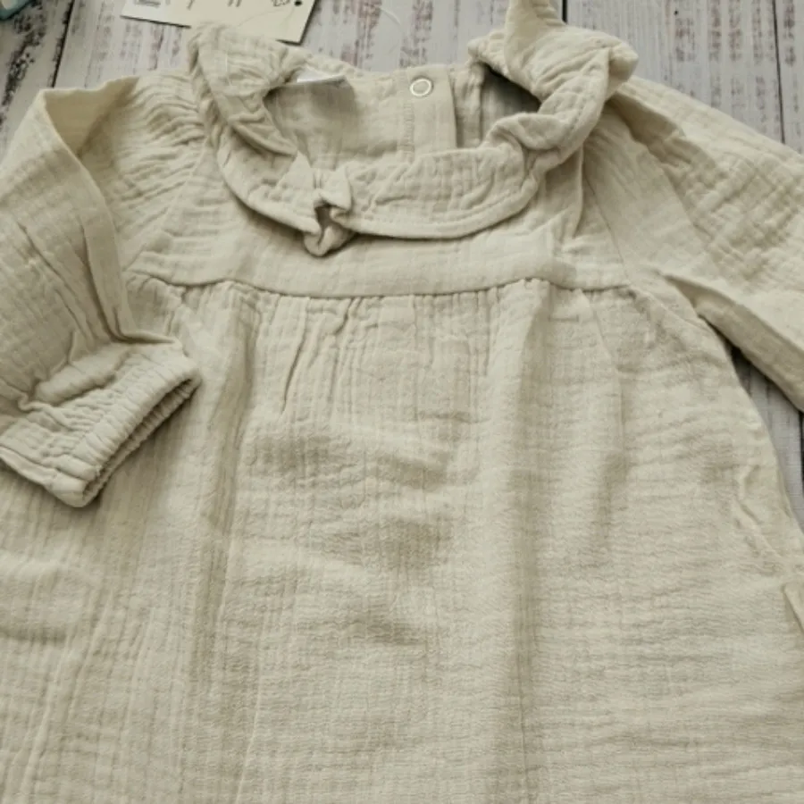 پیراهن موسلین نوزادی دختر
