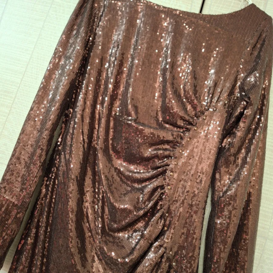 پیراهن مجلسی پولکی