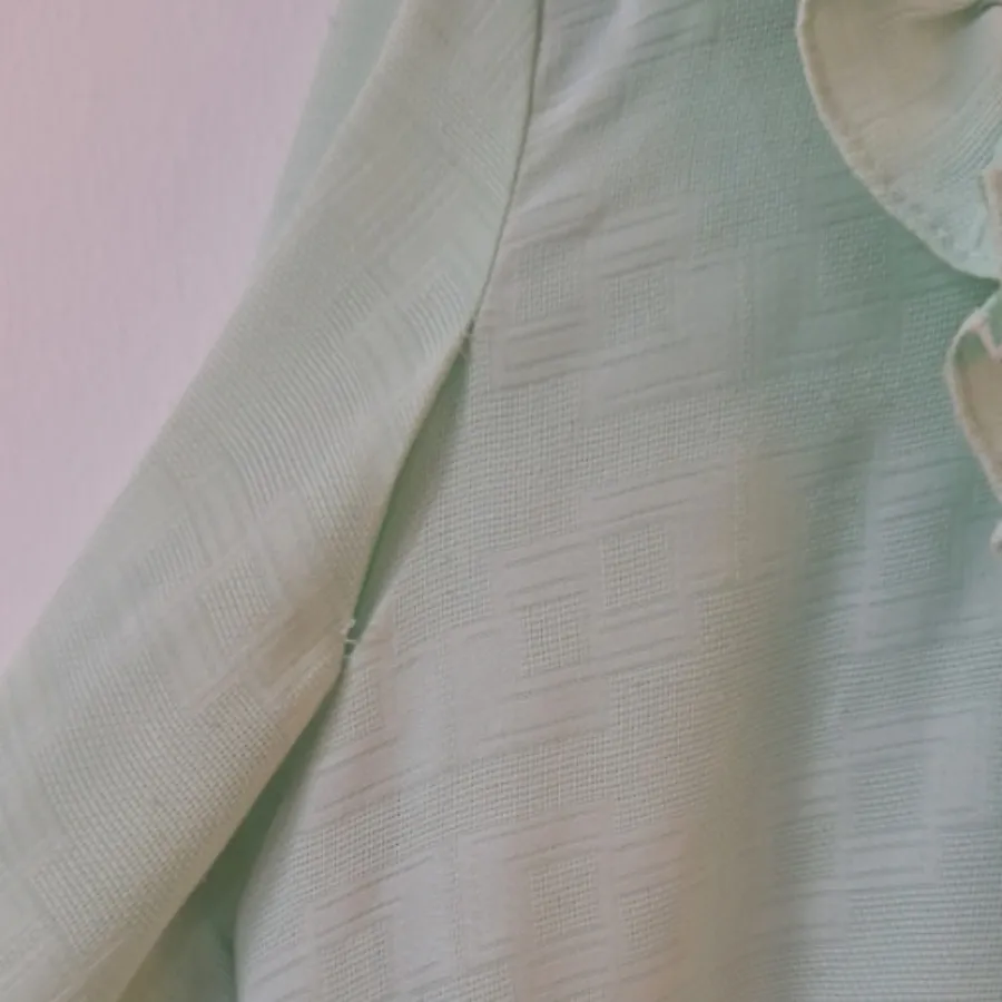 مانتو فیروزه ای چیندار