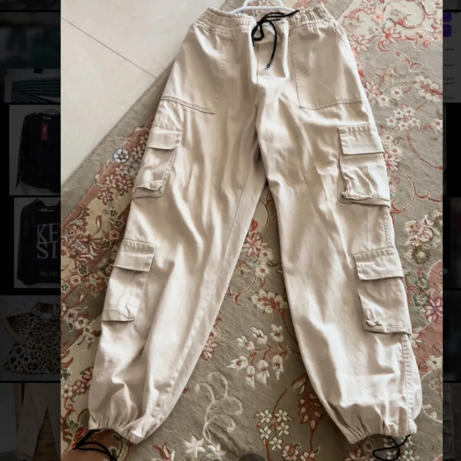 شلوار کتان کارگو