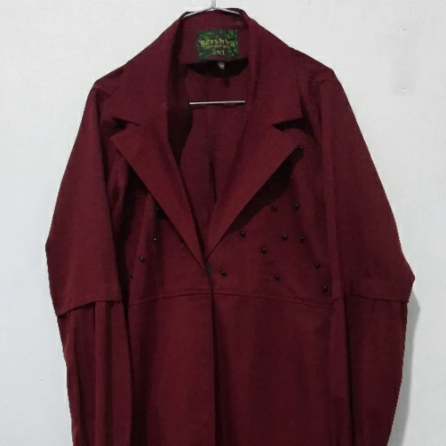 مانتو کرپ زرشکی