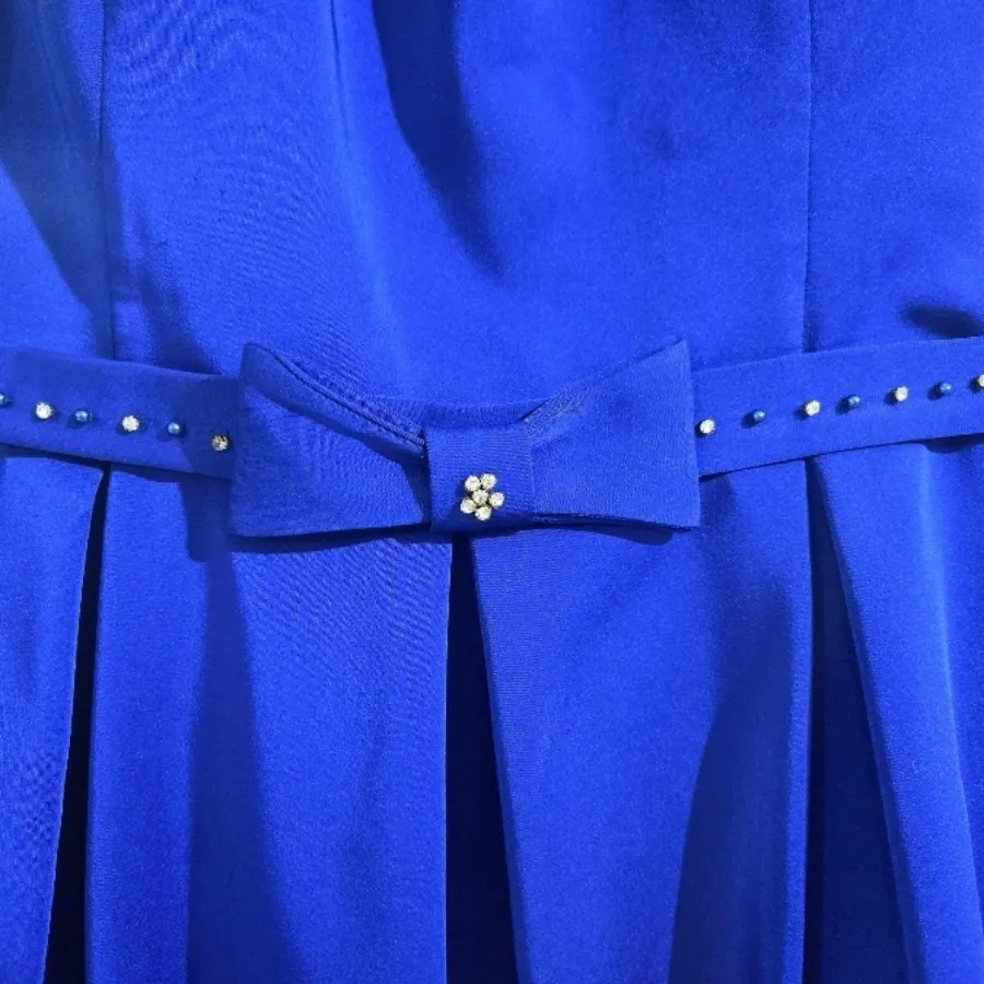 لباس مجلسی آبی کوتاه 44