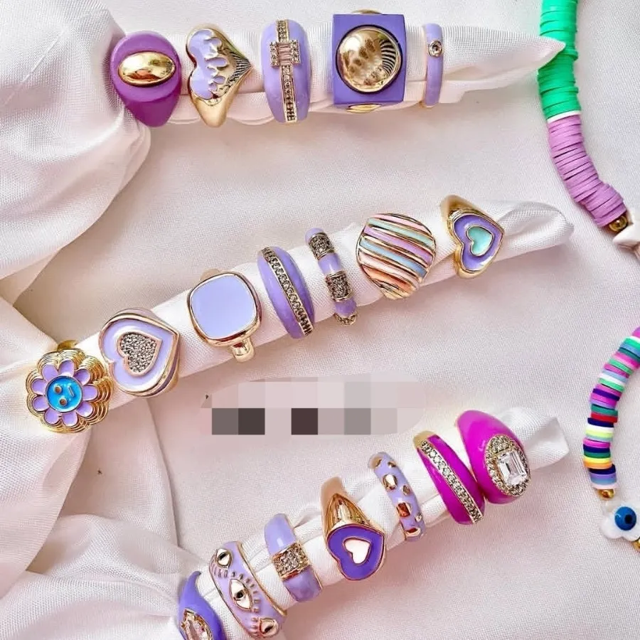 انگشتر میناکاری تک نگین