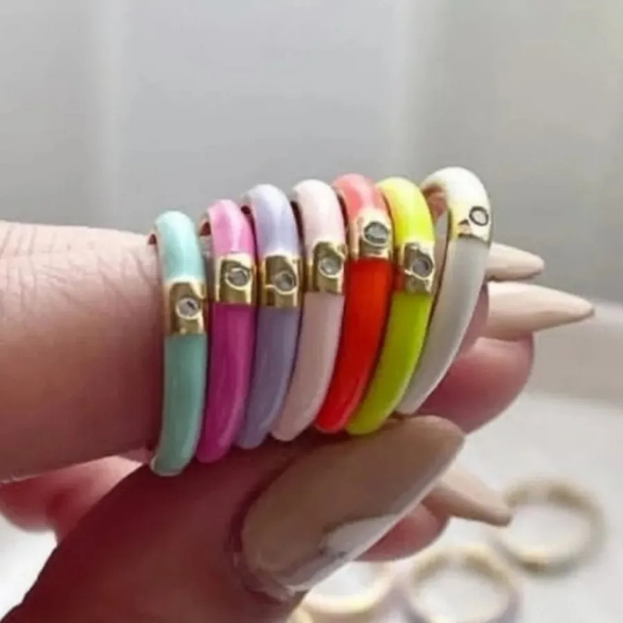 انگشتر میناکاری تک نگین