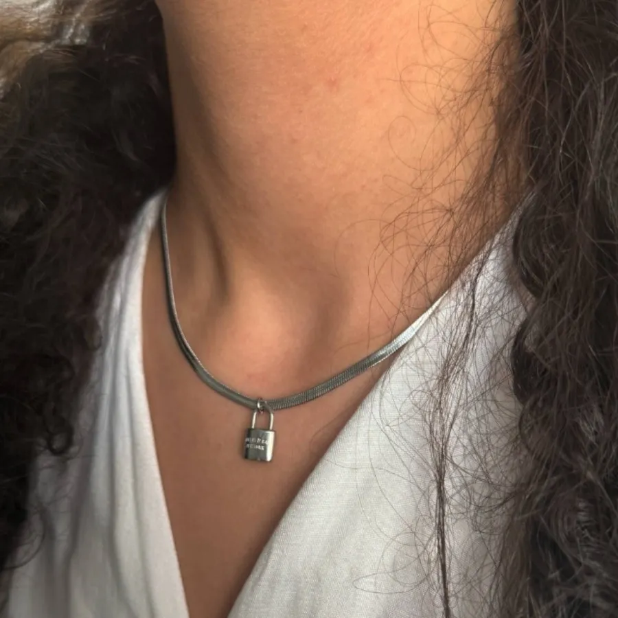 گردنبند قفل سیلور