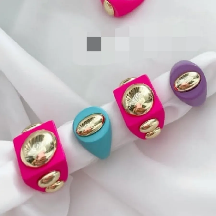 انگشتر فلزی رنگی فری سایز