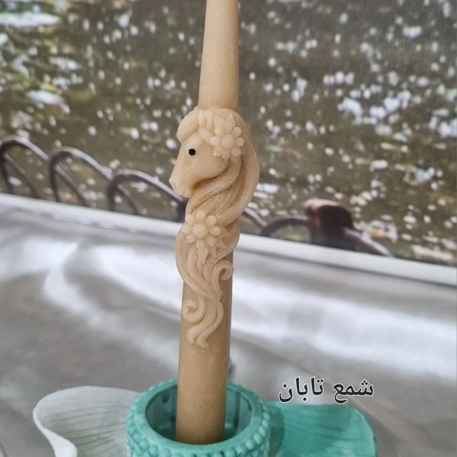 شمع قلمی 20 سانتی اسب