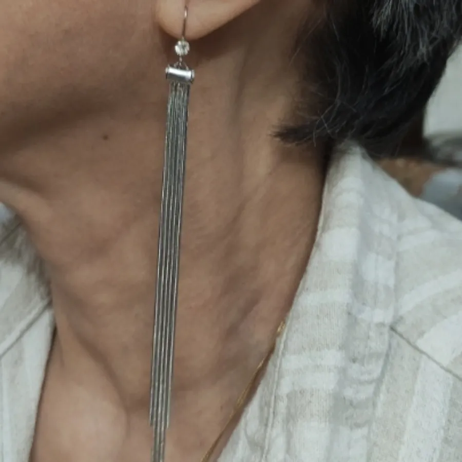 گوشواره آویز بسیار بلند