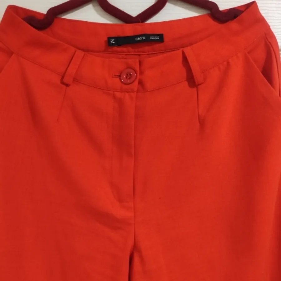 شلوار کرپ نازنجی