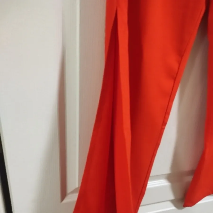 شلوار کرپ نازنجی