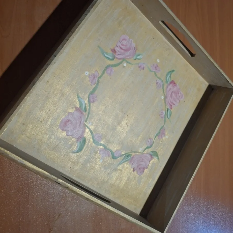 سینی مربع دسته دار