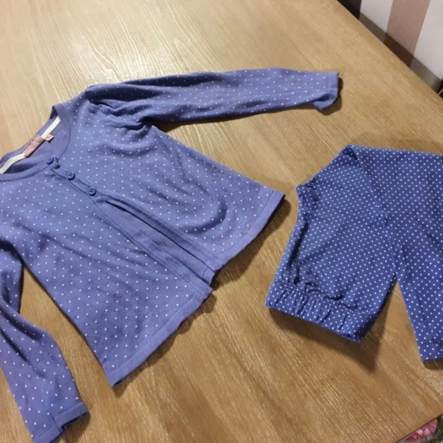 ست ژاکت بافت و لگ 6 سال