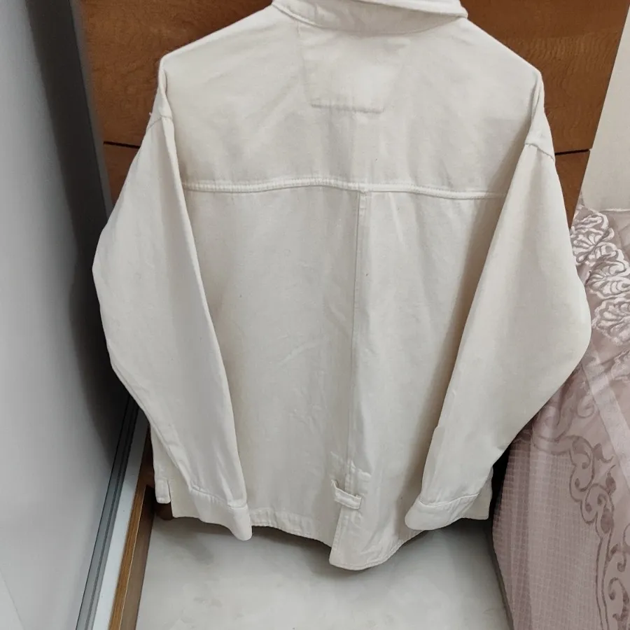 مانتو یا کت جین سفید