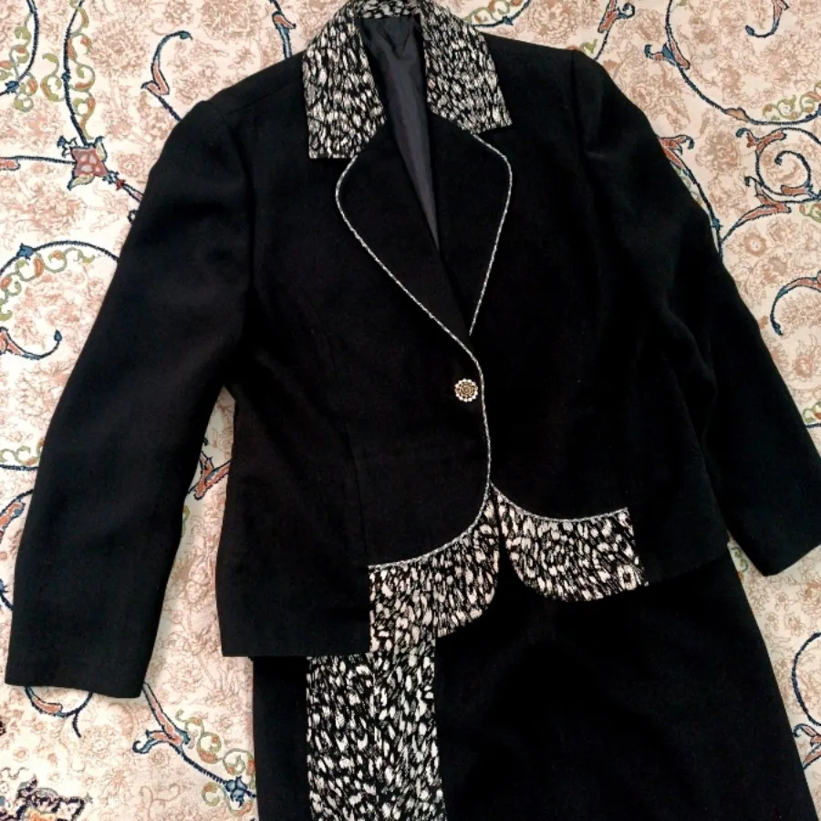 کت و دامن کرپ مجلسی 48