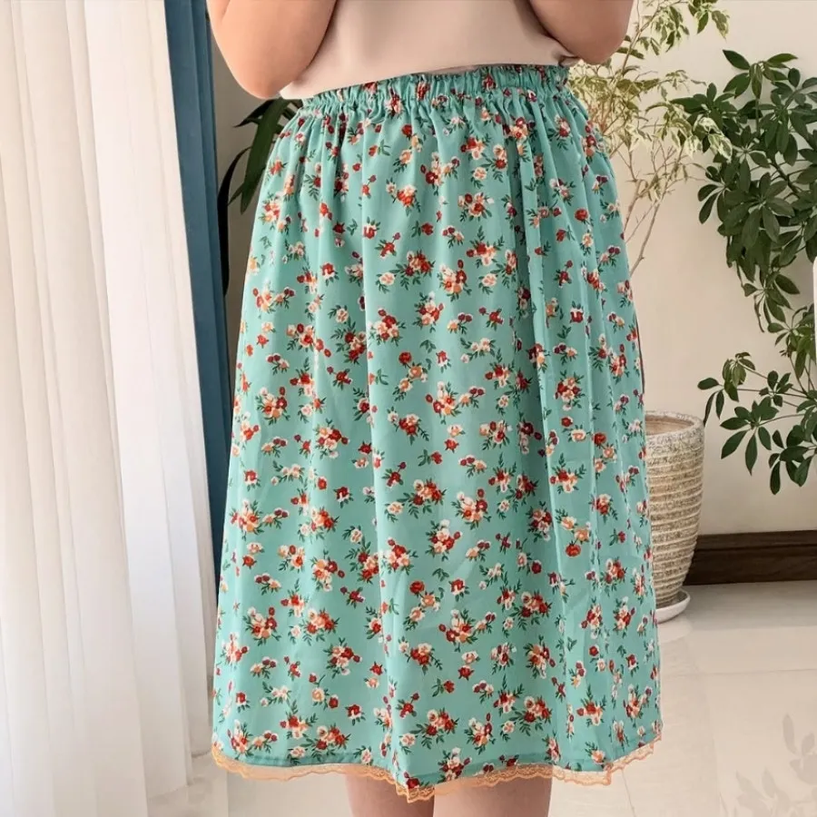 دامن کرپ گلگلی