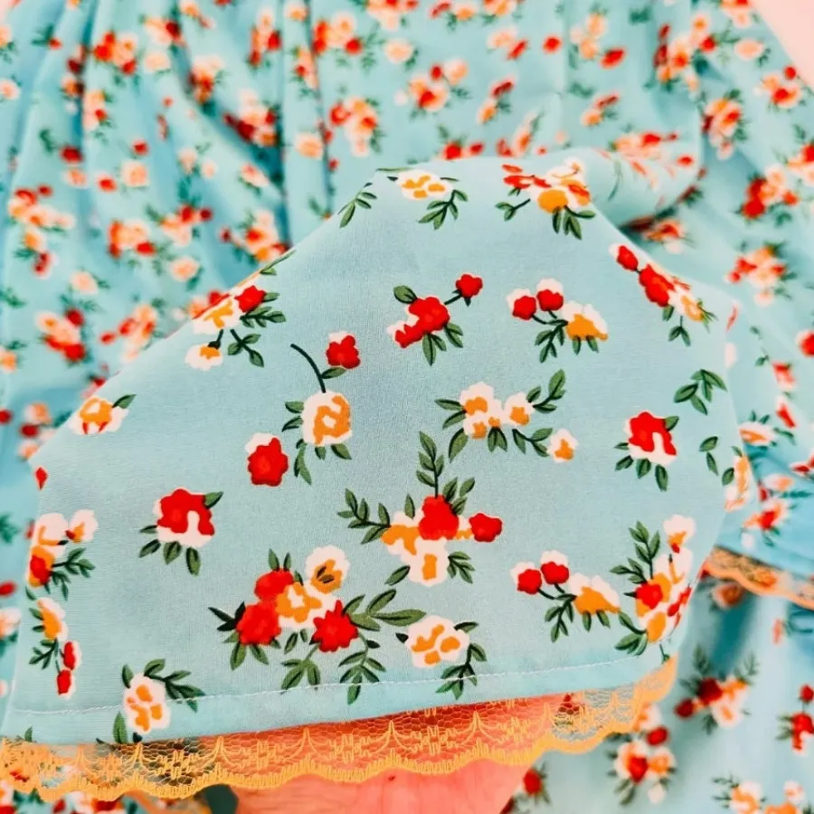 دامن کرپ گلگلی