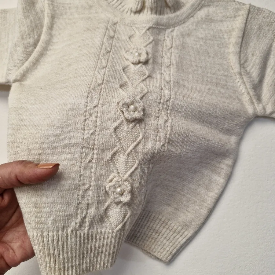 بلوز بافت یقه اسکی بچگانه