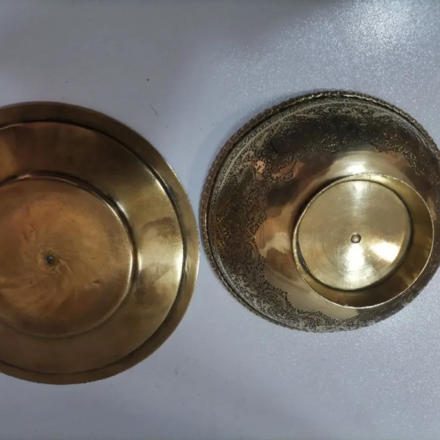 کاسه بشقاب برنجی آنتیک