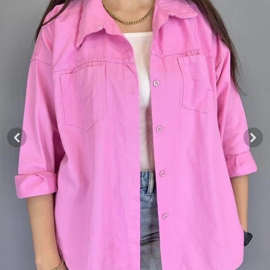 مانتو کتان پیراهن جین