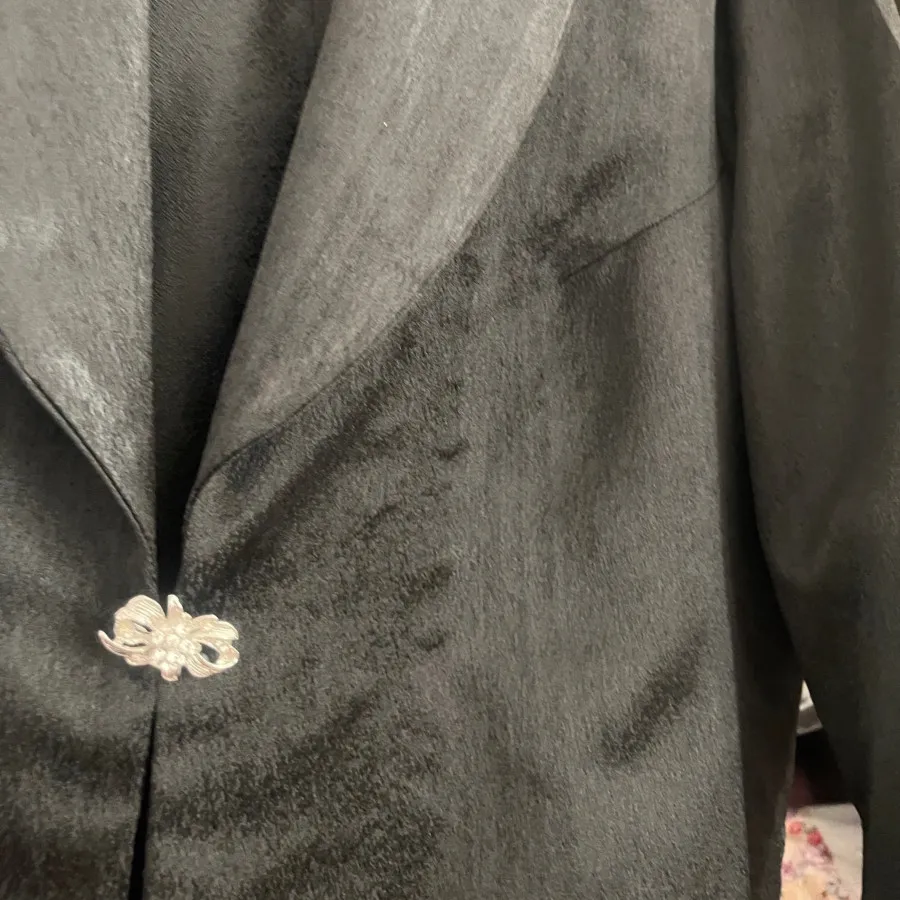 مانتو کتی ژاکارد مشکی