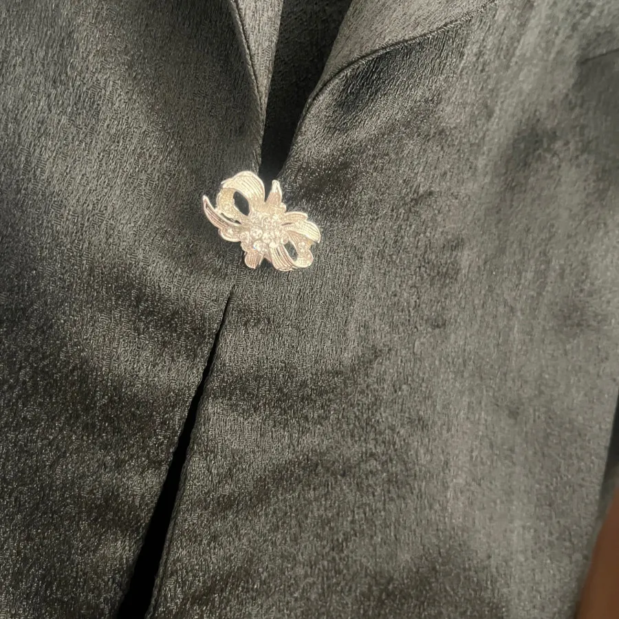 مانتو کتی ژاکارد مشکی