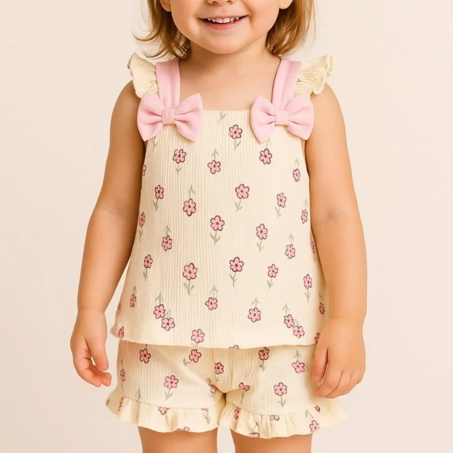 تاپ شلوارک پاپیونی واردات