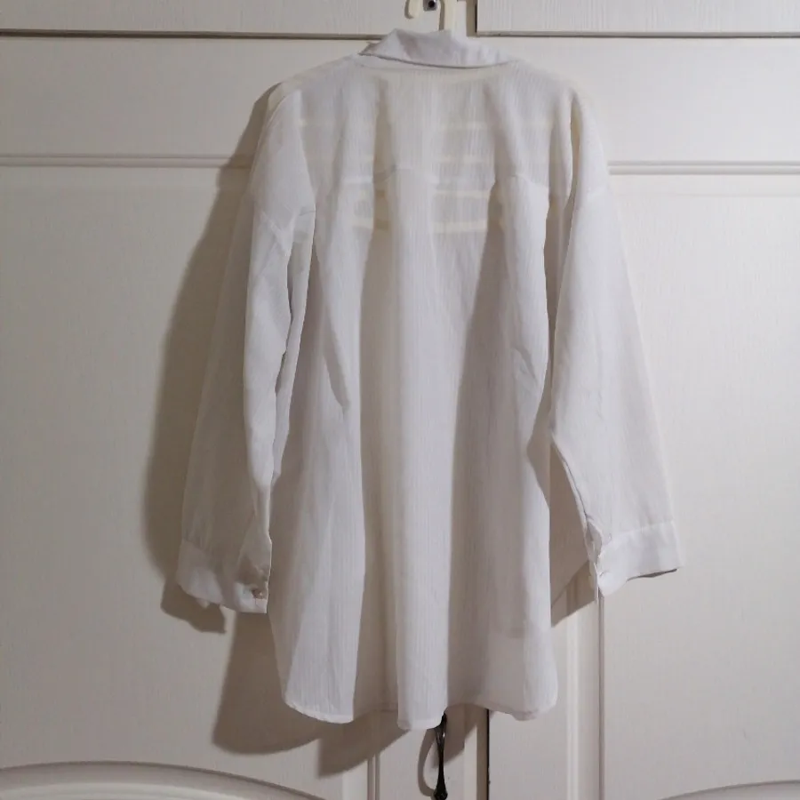 مانتو شومیزی حریر سفید