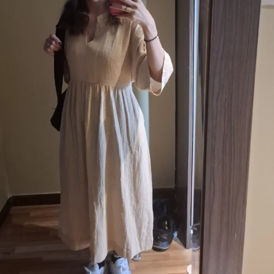 پیراهن بلند نخی