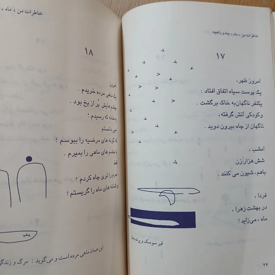 کتاب شعر من ماه چاه باغچه