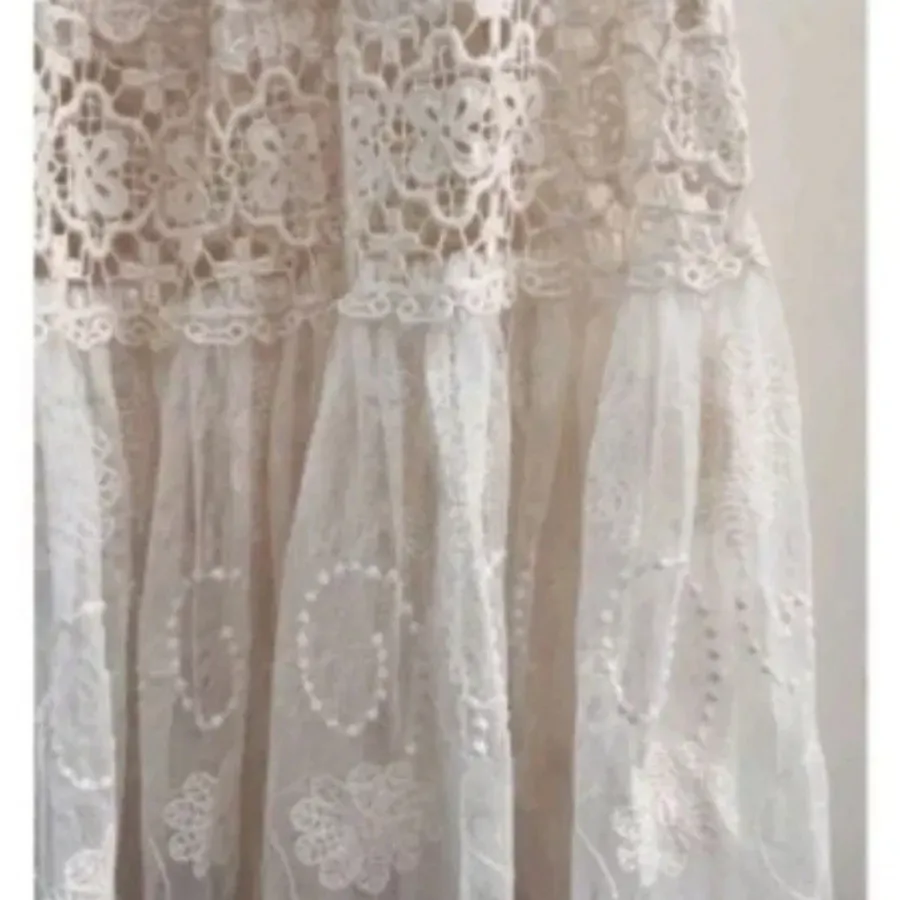 پیراهن خامه دوزی سفید