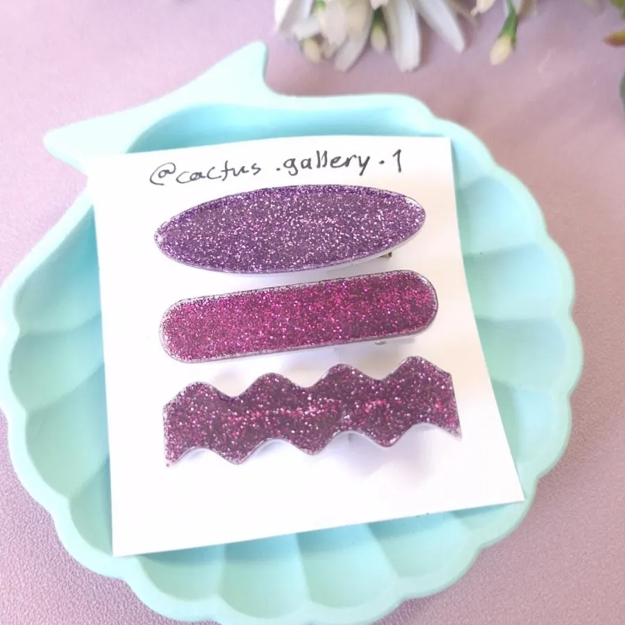 گیره رزینی بنفش اکلیلی