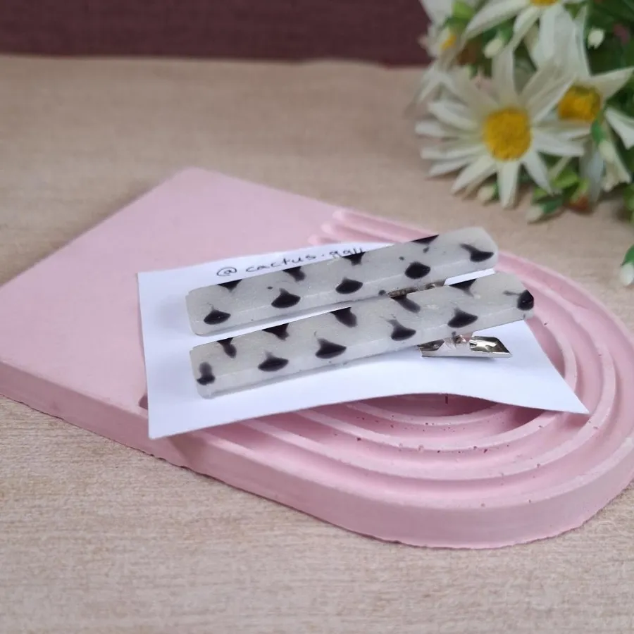 گیره رزینی سفید سیاه