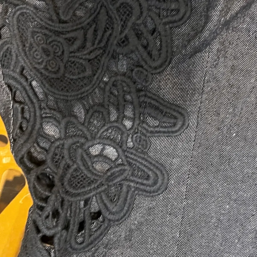 بلوز جین رنگ زغال سنگی