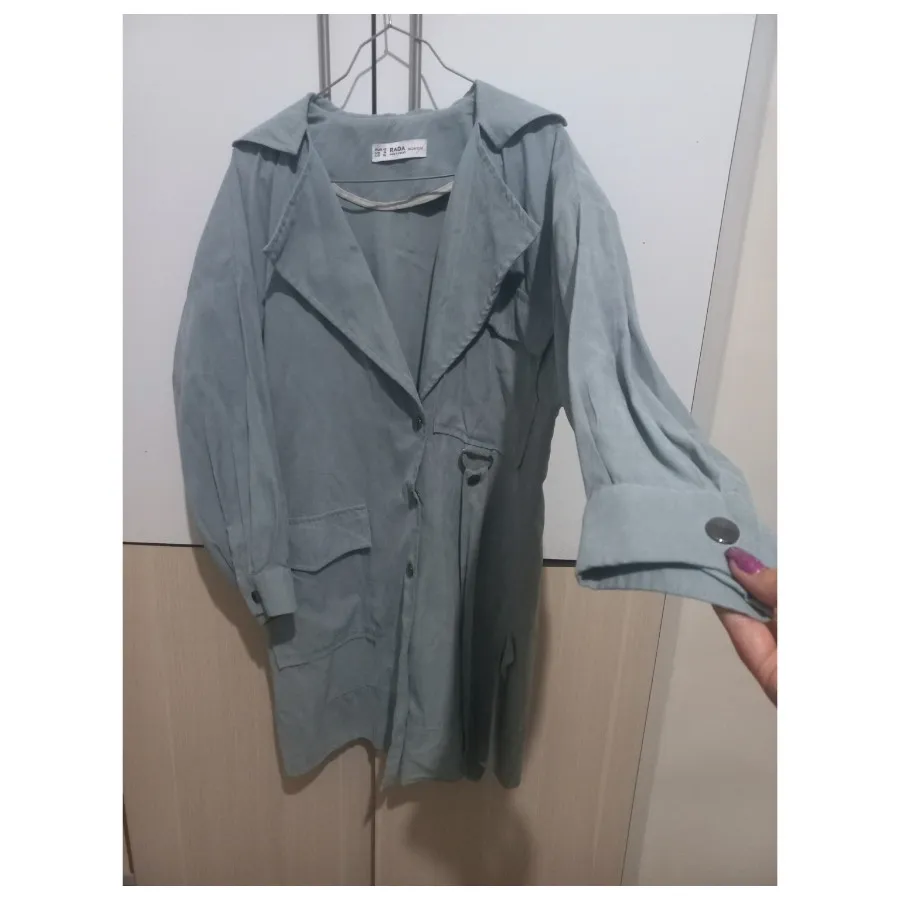 مانتو بارونی آبی شیک خاص