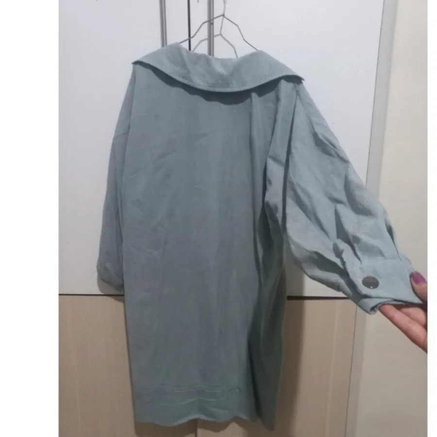 مانتو بارونی آبی شیک خاص