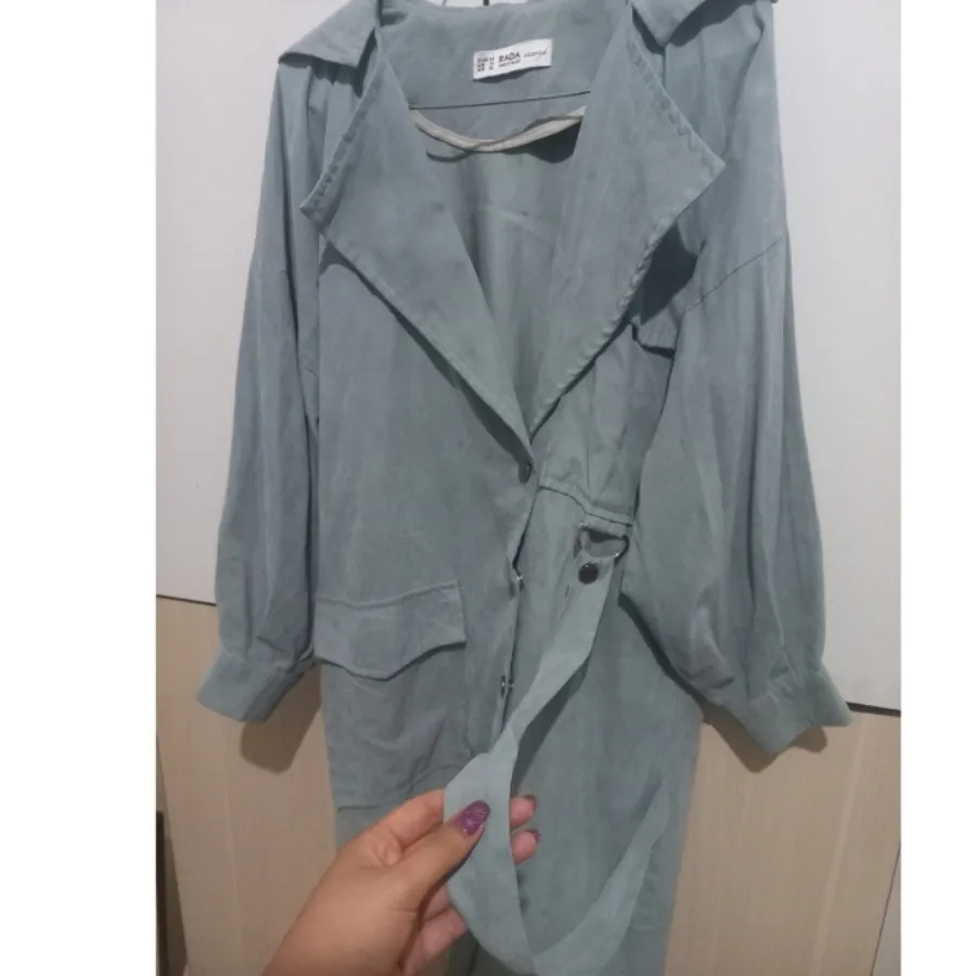 مانتو بارونی آبی شیک خاص