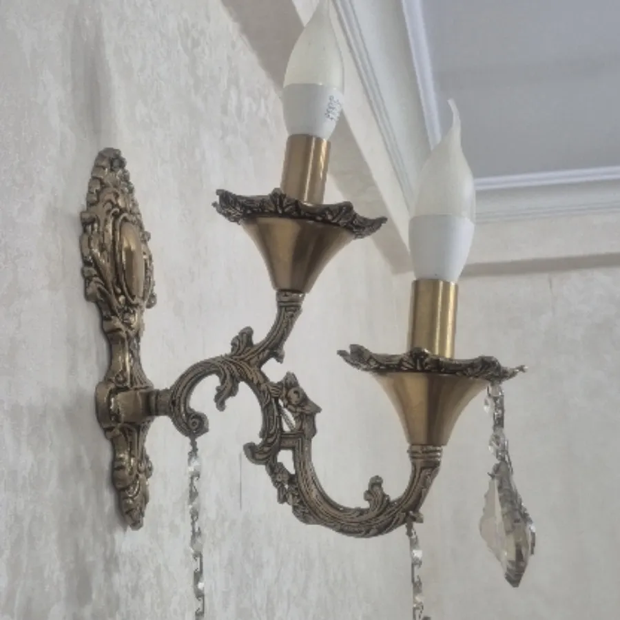 جفت دیوارکوب برنجی