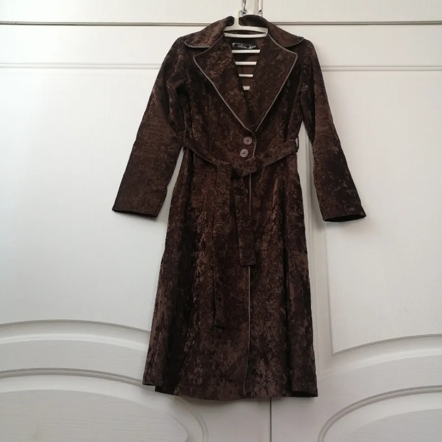 مانتو ضخیم مخمل کبریتی