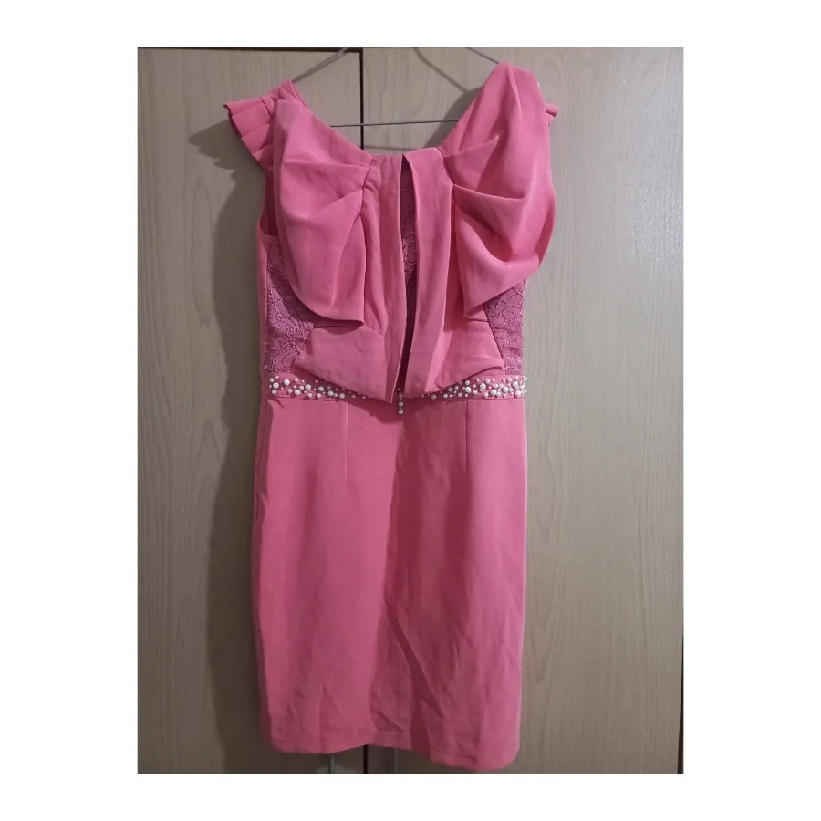 پیراهن مجلسی صورتی دخترون