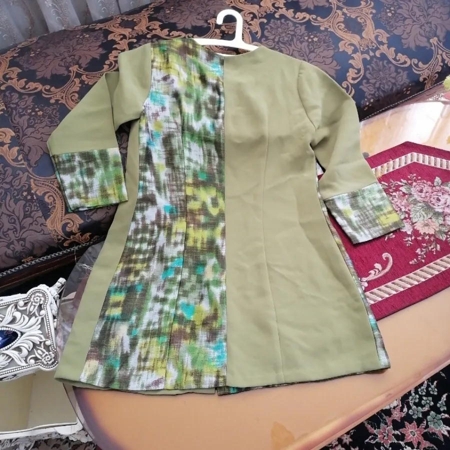 مانتو کتی کرپ و ژاکارد