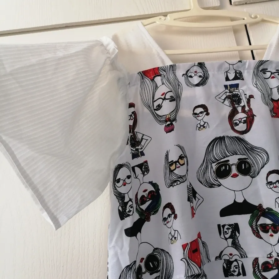 پیراهن نخی کاملا بلند