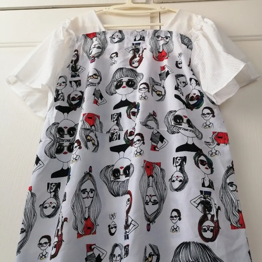 پیراهن نخی کاملا بلند