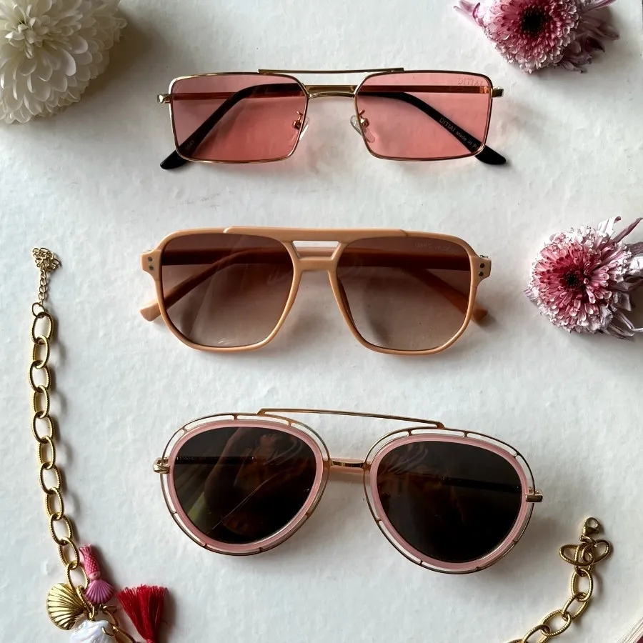 کالکشن عینکهای صورتی