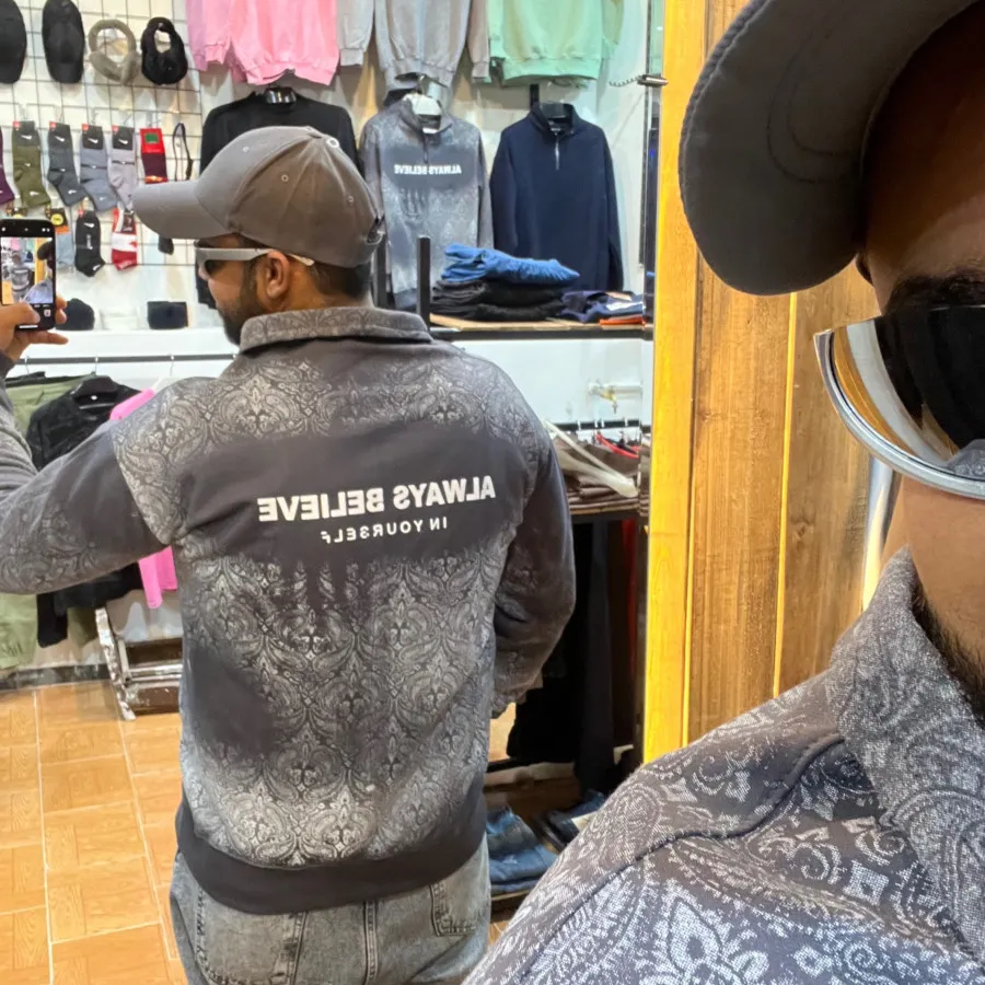 دورس نیم زیپ طرحدار پنبه